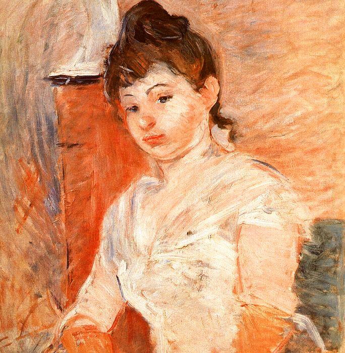 Berthe Morisot Jeune Fille en Blanc china oil painting image